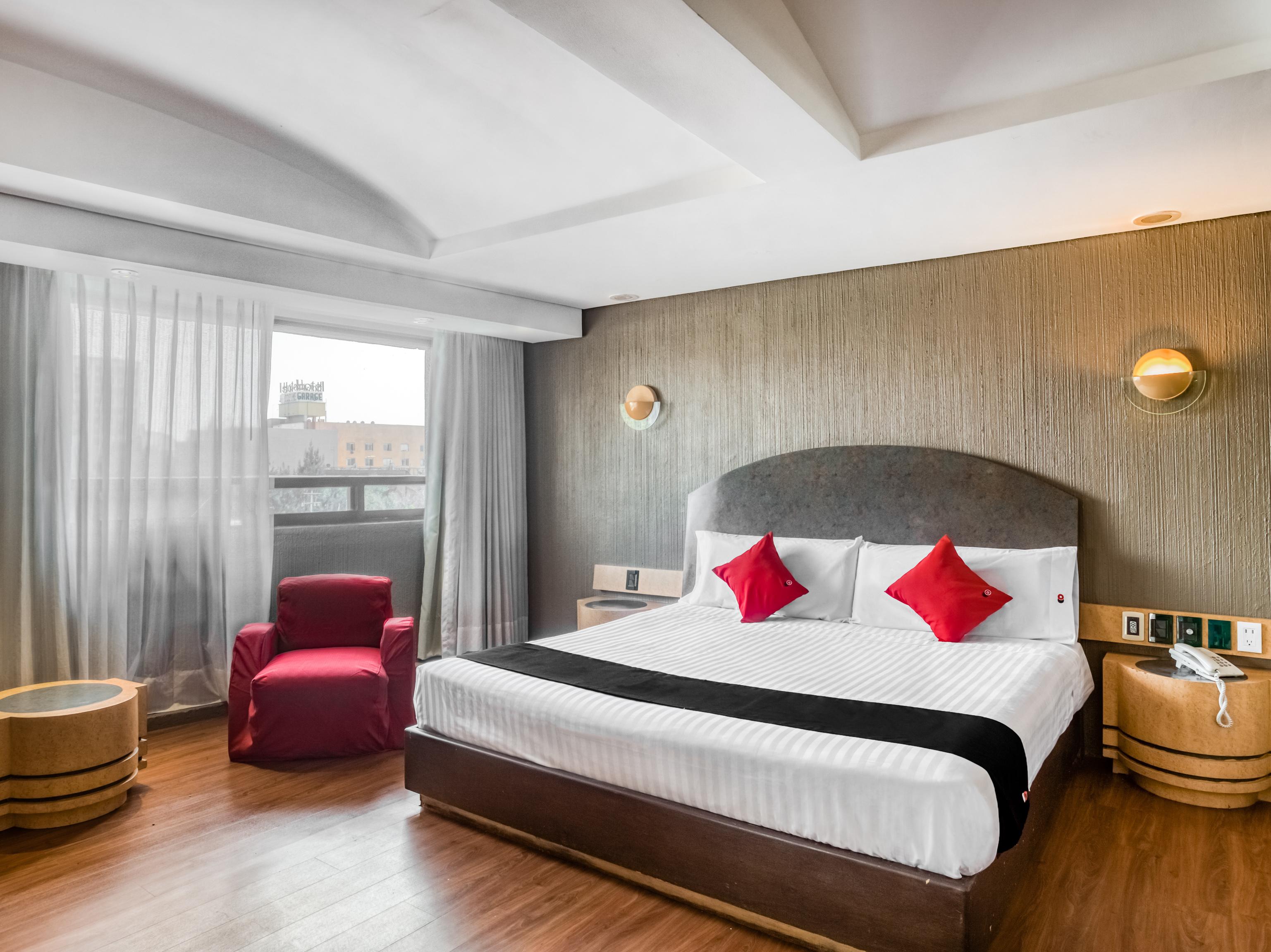 Capital O Andrade, Mexikóváros Kültér fotó A bedroom at the hotel